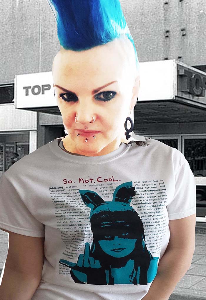 LOOSIES Nightmare 'So.Not.Cool.' t-shirt (Blue)