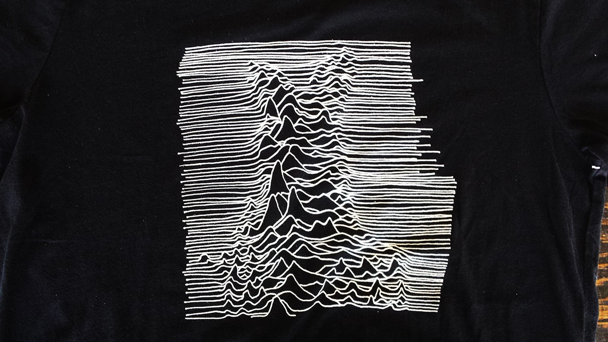 LOOSIES Nightmare 'Unknown Pleasures' t-shirt (Black)