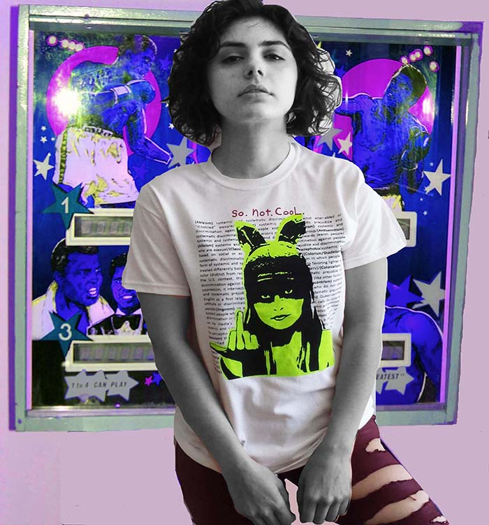 LOOSIES Nightmare 'So.Not.Cool.' t-shirt (Green)