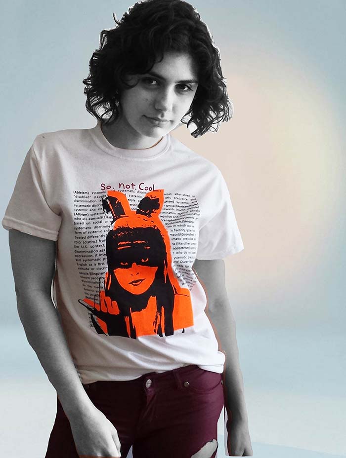 LOOSIES Nightmare 'So.Not.Cool.' t-shirt (Orange)